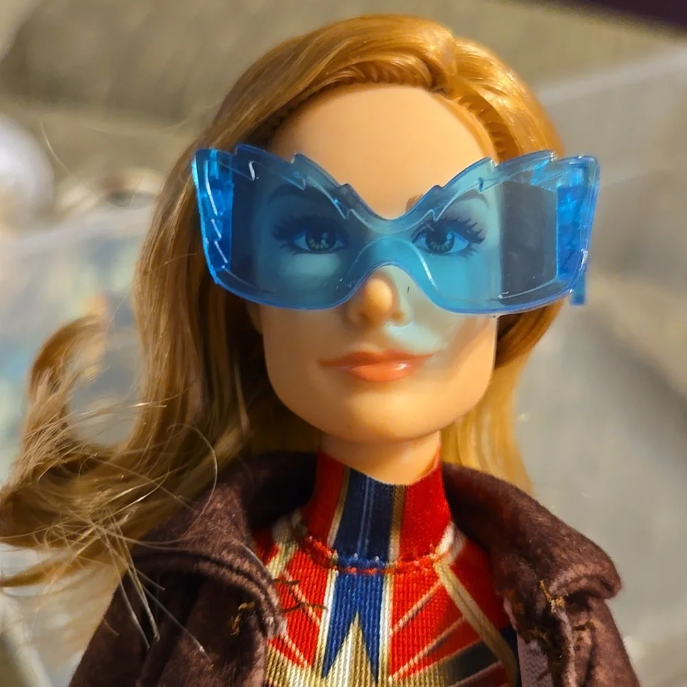 ToyShnip Captain Marvel  Doll and Marvel's Goose Cat